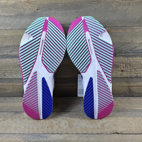 adidas Adizero SL Men's Running Shoes White/Lucid Blue/Fuschia - Picture 5 of 12